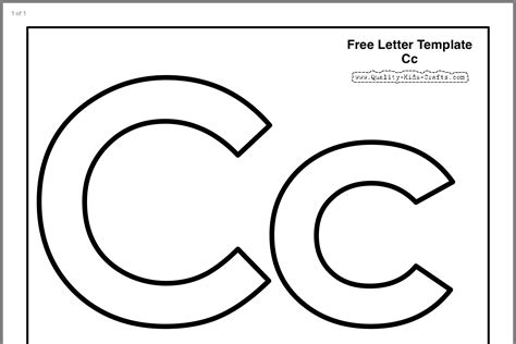 Letter C Template Printable - Employee Onboarding Template