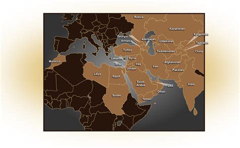 Central And Southwest Asia Map