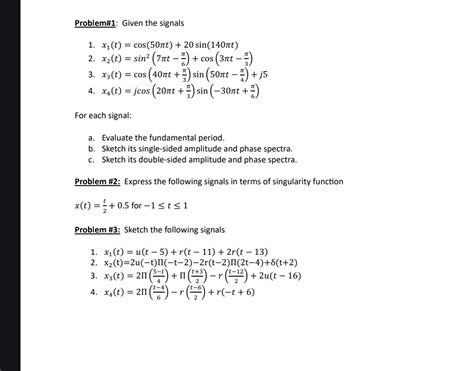 Solved Problem#1: Given the | Chegg.com