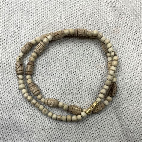 1 round radha naam bead mala – Pure Tulsi mala : Original Tulsi Kanthi ...