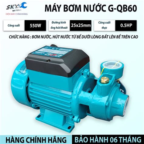 Máy bơm nước, hút nước GGG - G-QB60 550W, thương hiệu Thái Lan, máy ...
