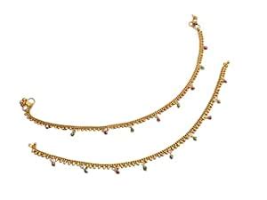 Primectrla Fab Traditional Simple gold plated Single Leg Chain Golden ...
