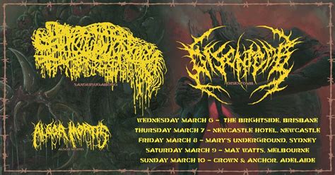 Sanguisugabogg + Disentomb // Adelaide / Australian Tour // Enigma Bar ...