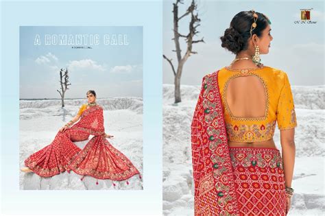 MN Shahi poshak vol 1 7601-7609 georgette bandhani patola saree ...