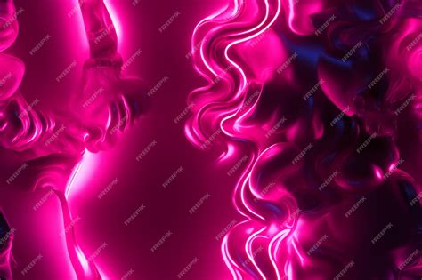 Premium AI Image | pink neon color abstract background