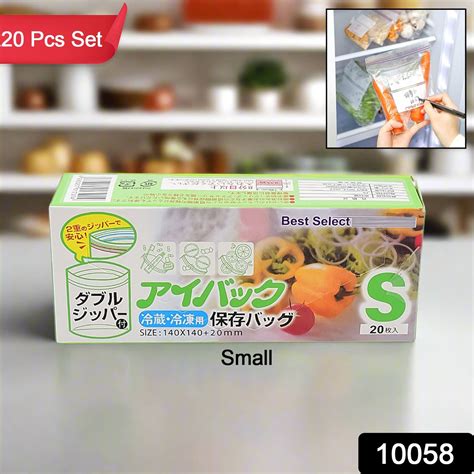 Buy Transparent Plastic Seal Bags for Food (20 Pcs Set) — DeoDap