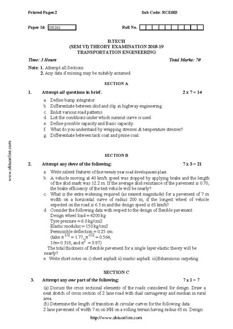 2019 PYQ - weef - Printed Pages:2 Sub Code: RCE Paper Id: 100262 Roll ...