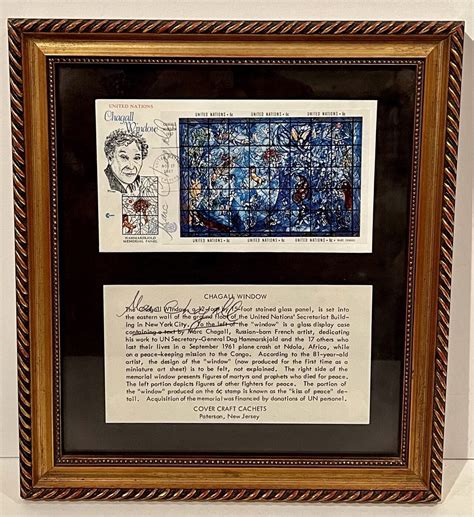 SIGNED First Day Cover and Description | Marc Chagall