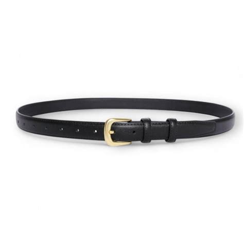 Soft Black Leather Belt with Classic Gold Buckle Style - SSN Belts