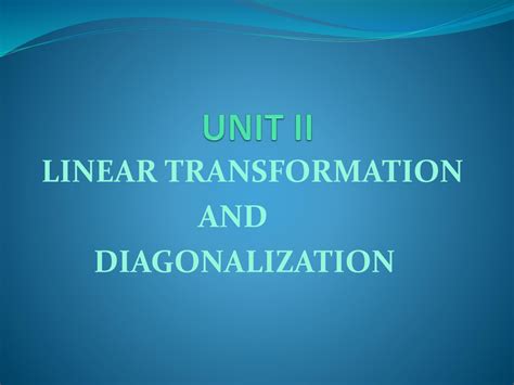 Image result for Linear Transformation Diagonalization
