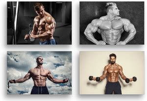 ModernDecor 30.48 cm Bodybuilder Motivational Posters For Gym Room Wall ...