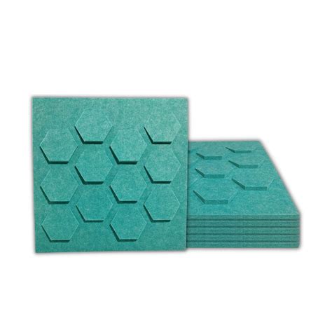 UNIDUS ACOUSTICS 3D Hexa Acoustic Wall Panels, Set of 6, 12"x12" (9mm ...