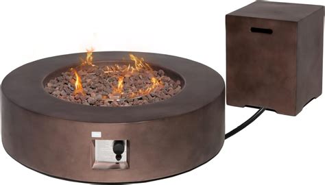 COSIEST 2-Piece Outdoor Propane Firepit Table Set w India | Ubuy