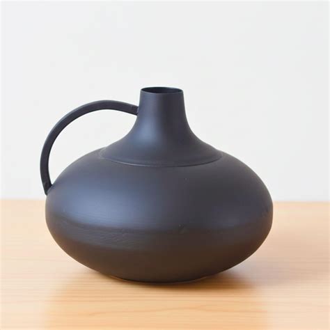 Buy Weaving Homes Metal Black Handle vase | for Flower Plants Office ...