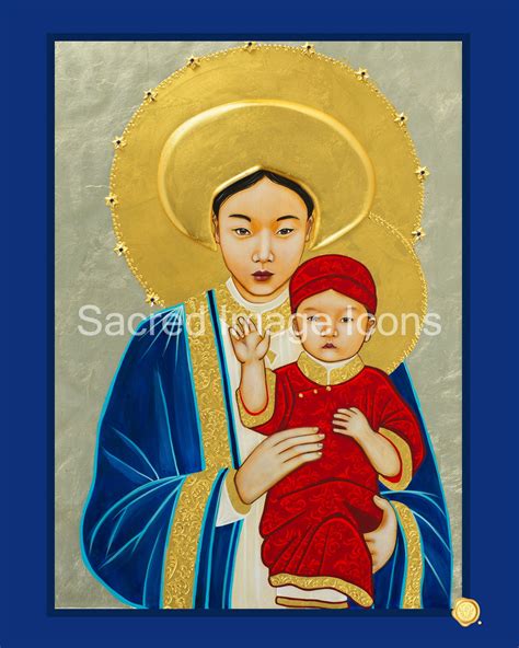 Our Lady of La Vang Icon Print - Sacred Image Icons