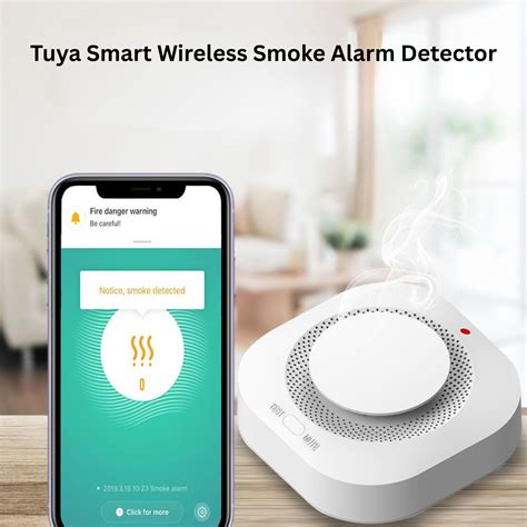 SMK-TY Navkar Systems Tuya smart wireless smoke alarm detector