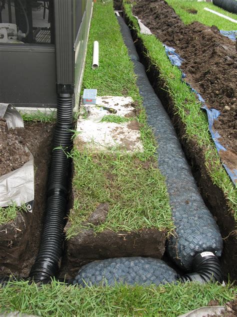 Installing Lawn Drainage System