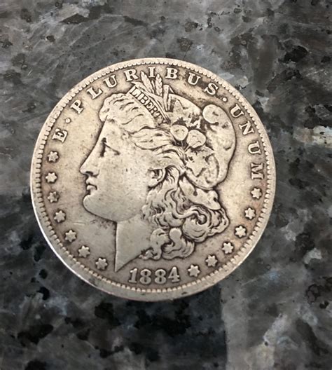 1884 Silver Dollar - Vintage US Coin