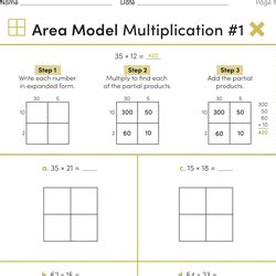 Image result for Area Model Multiplication Grade 5