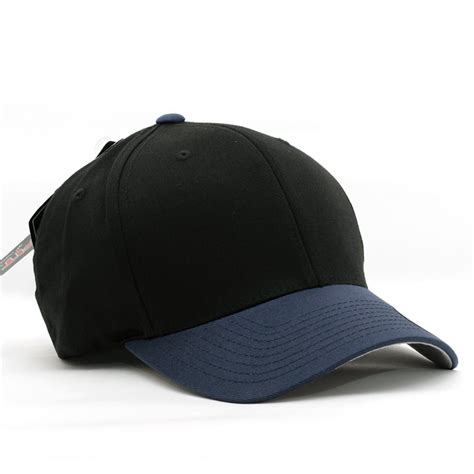 ストレッチキャップ 帽子 メンズ FLEXFIT Cap Wooly Combed 2-tone ネイビー/ブラック L/XL ...