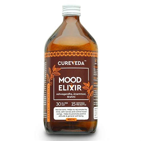 Cureveda Herbal Mood Elixir Syrup for Women and Men, Rejuvenate Mind ...