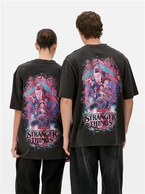 Mens Black Stranger Things Kyle Lambert Season Three T-Shirt | Primark