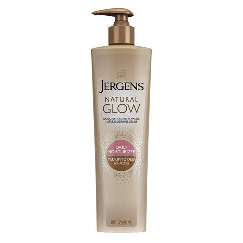 Jergens Natural Glow Self OIF8 Tanner Body Lotion, Sunless Tanning ...