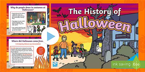 History of Halloween PowerPoint - Halloween History for Kids