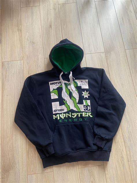DC × Streetwear × Vintage DC monster energy hoodie og vintage y2k boxy ...