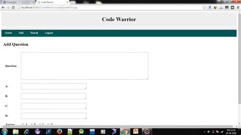 Source Code for Quiz Project JSP 的图像结果