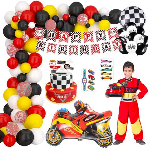 Buy MMTX Car Party Decorations, Boys Birthday Decorations Happy ...