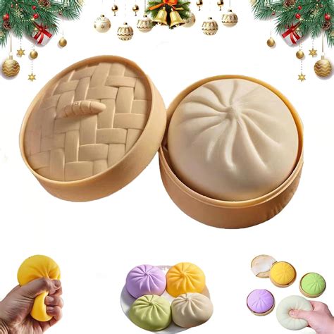 Amazon.com: Giant Glitter Dumpling, Giant Mystery Dumplings, Glitter Dumpling Squishy, 3.9 in ...