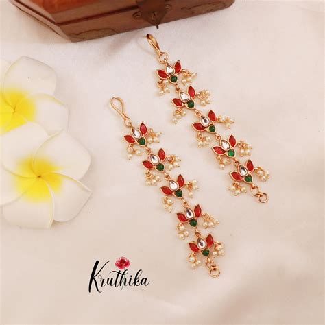 Beautiful Kemp Ear Chain EC42 – Kruthika Jewellery