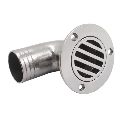 Stainless Steel 316 Marine Deck Drain Boat Deck Drain 90 Degree Floor ...