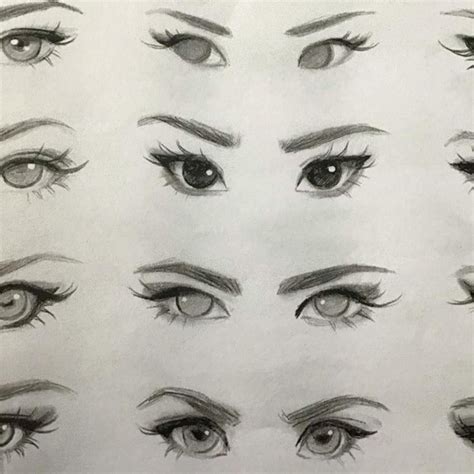 Different types of eyes sketch drawing inspo – Artofit