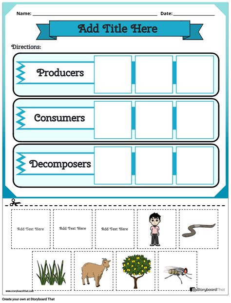Producers & Consumers Worksheets: Free Ecology Activities