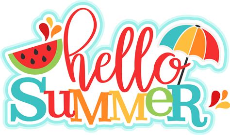 Silhouette Design, Summertime, Die Cutting, Hello Summer, - School Is ...