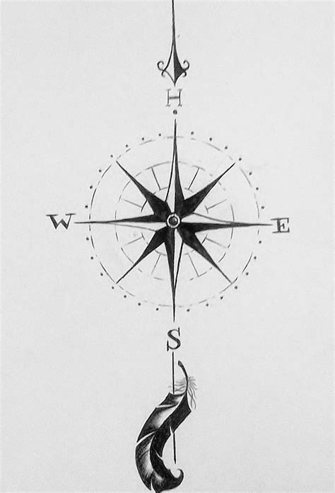 Image result for Simple Compass Arrow Sketch