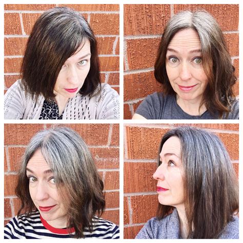 grey hair transition cold turkey