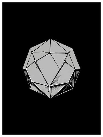 A white diamond shaped object with a black background | Premium AI ...