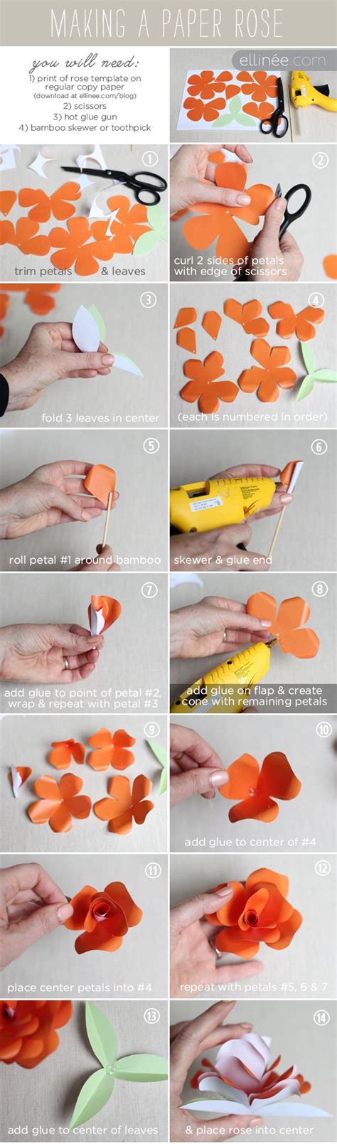 Image result for Paper Rose Tutorial