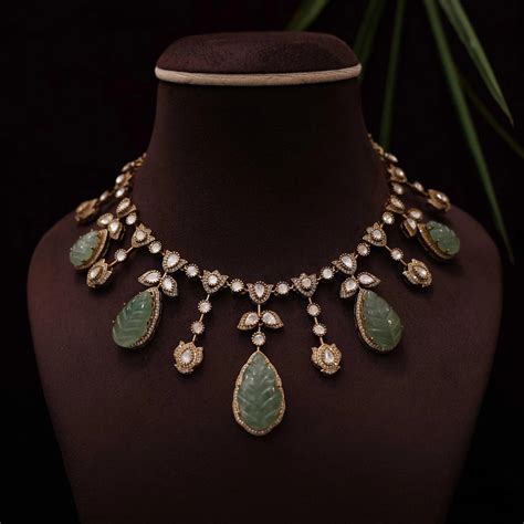 Kundan Choker Necklace & Polki Choker Necklace