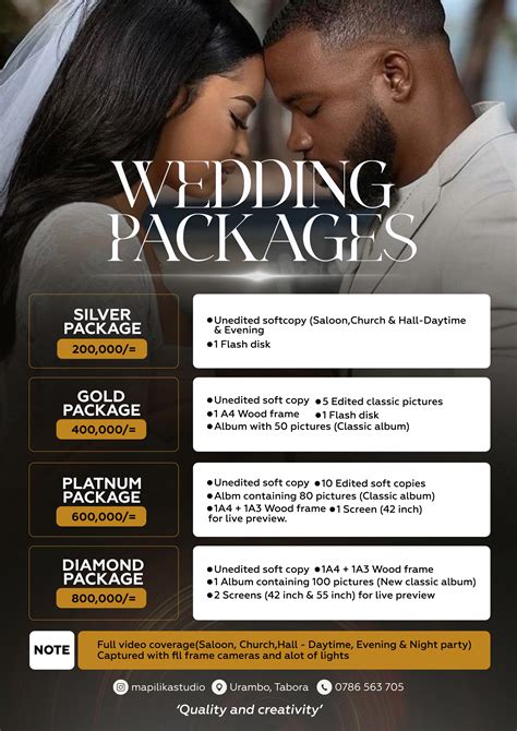 wedding packages flyer design | Photography flyer, Graphic design ads ...