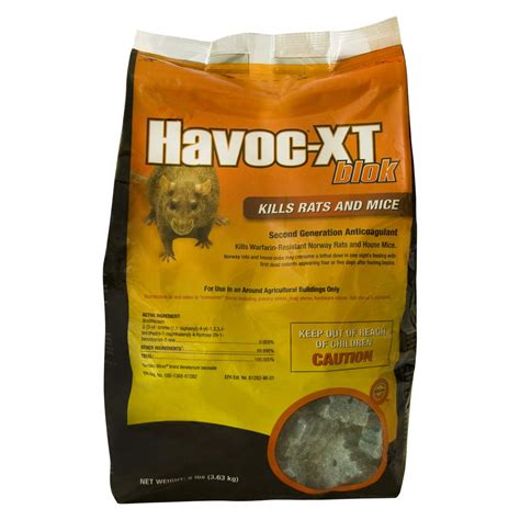 NEOGEN RODENTICIDE Havoc Xt Rat Bait Block Pouch, 8-Pound : Amazon.in ...