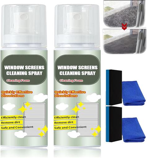 No-Disassembly Window Screen Foam Cleaner, Dust Removal Descaling ...