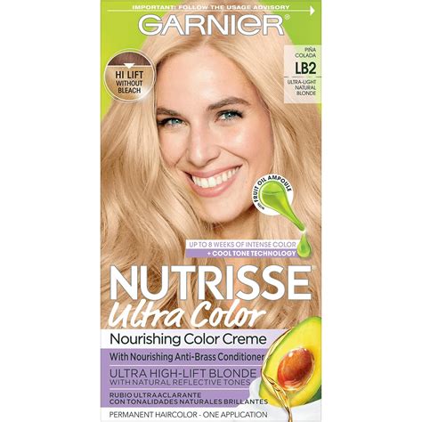 Buy Garnier Hair Color Nutrisse Ultra Color Nourishing Creme, LB2 Ultra ...