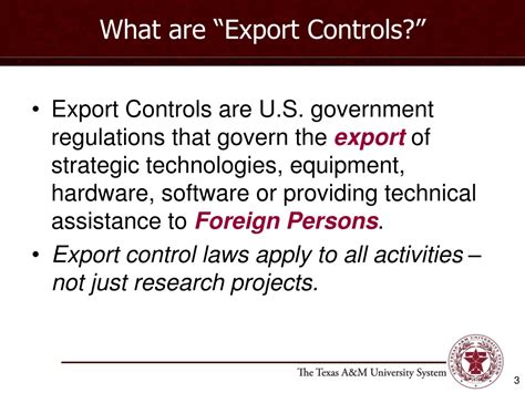 Image result for Export Control Slide