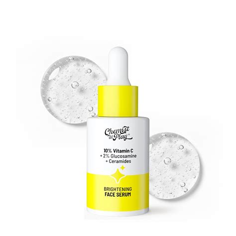 Chemist At Play 10% Vitamin C Face Serum for Brightening & Glow | Fades ...