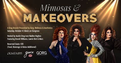 Mimosas & Makeovers by GORG. Wellness & Aestetics , Gina's on Congress ...