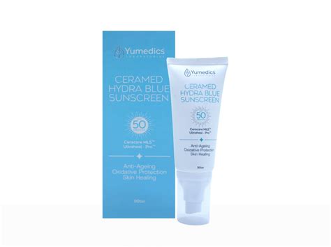 Buy Yumedics Ceramed Hydra Blue Sunscreen SPF 50 PA ++++ Online at Best ...